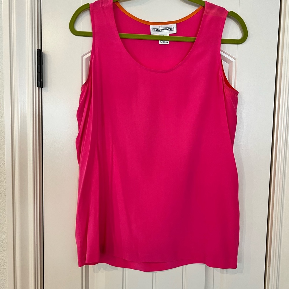 Vintage Randy Kemper sleeveless silk top